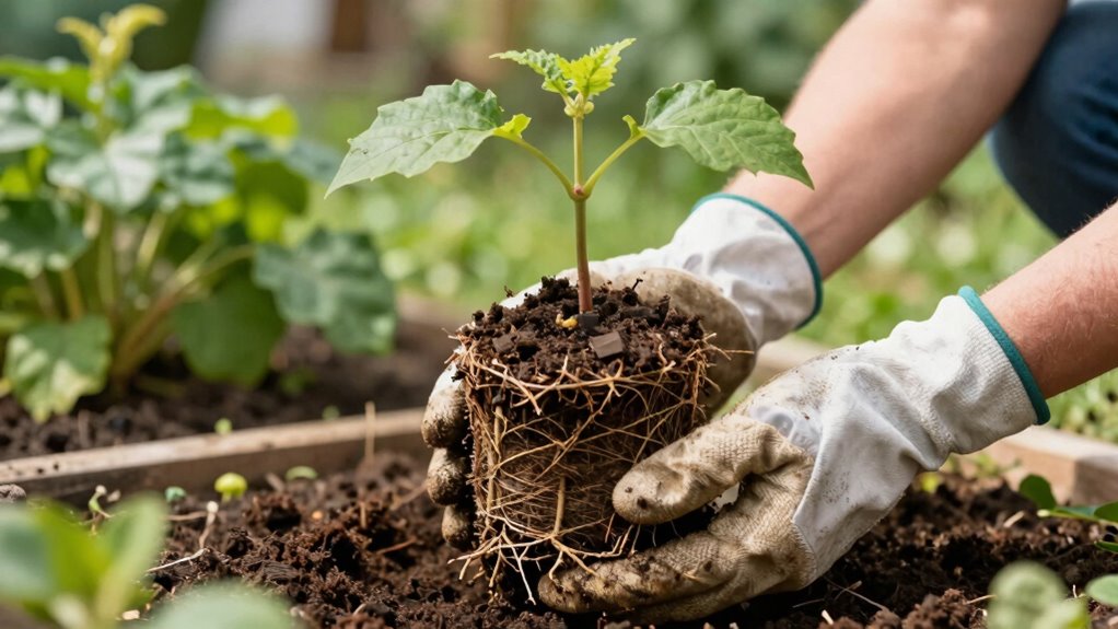 protect roots during transplanting