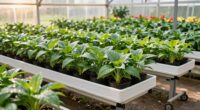 rolling benches improve greenhouse efficiency