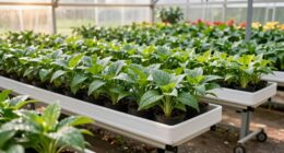 rolling benches improve greenhouse efficiency