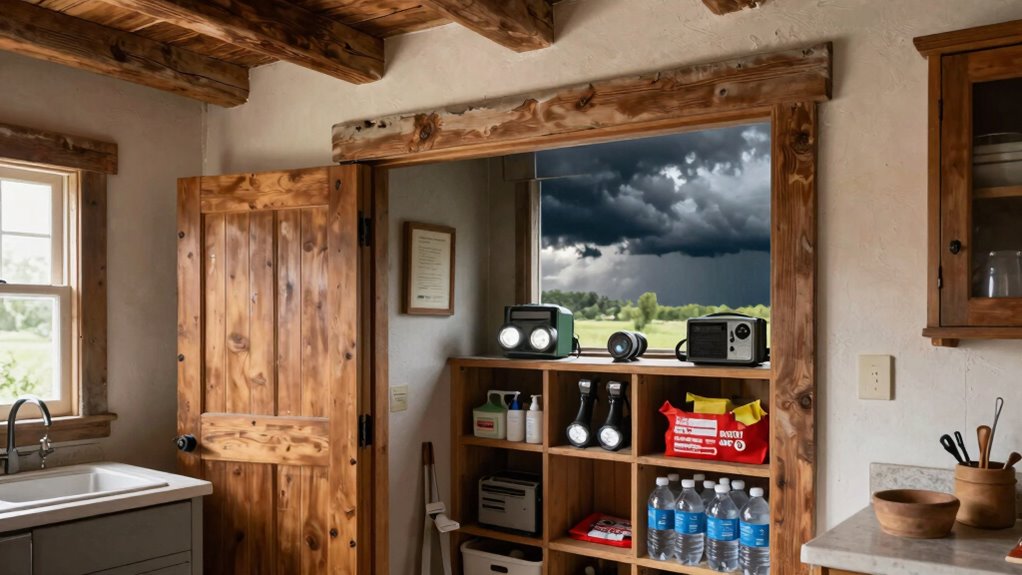 safe storm shelter routine