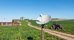 selective farm satellite communication