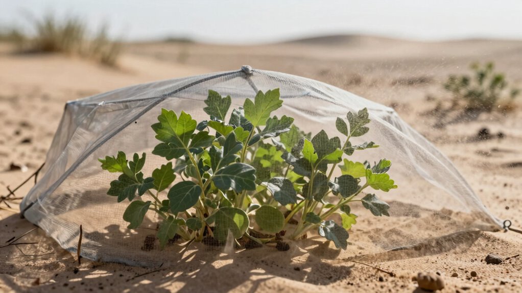 shield young plants effectively