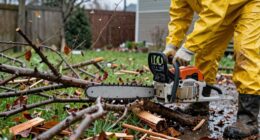 storm debris removal safety