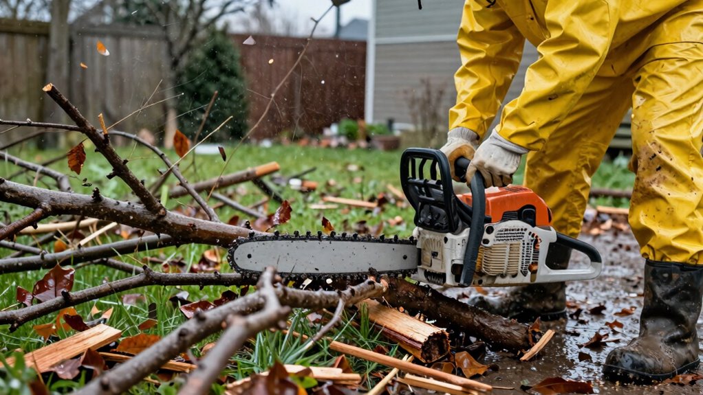 storm debris removal safety