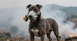 training dogs for smoke exposure