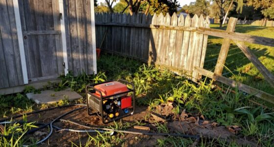 unsafe rural generator setup