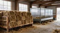 winter hay waste reduction