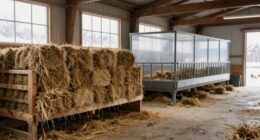 winter hay waste reduction