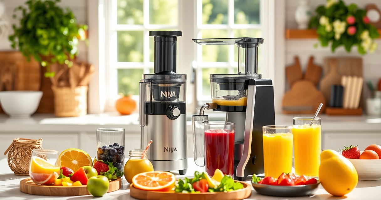 Fresh Summer Juice with Ninja NeverClog Cold Press Juicer