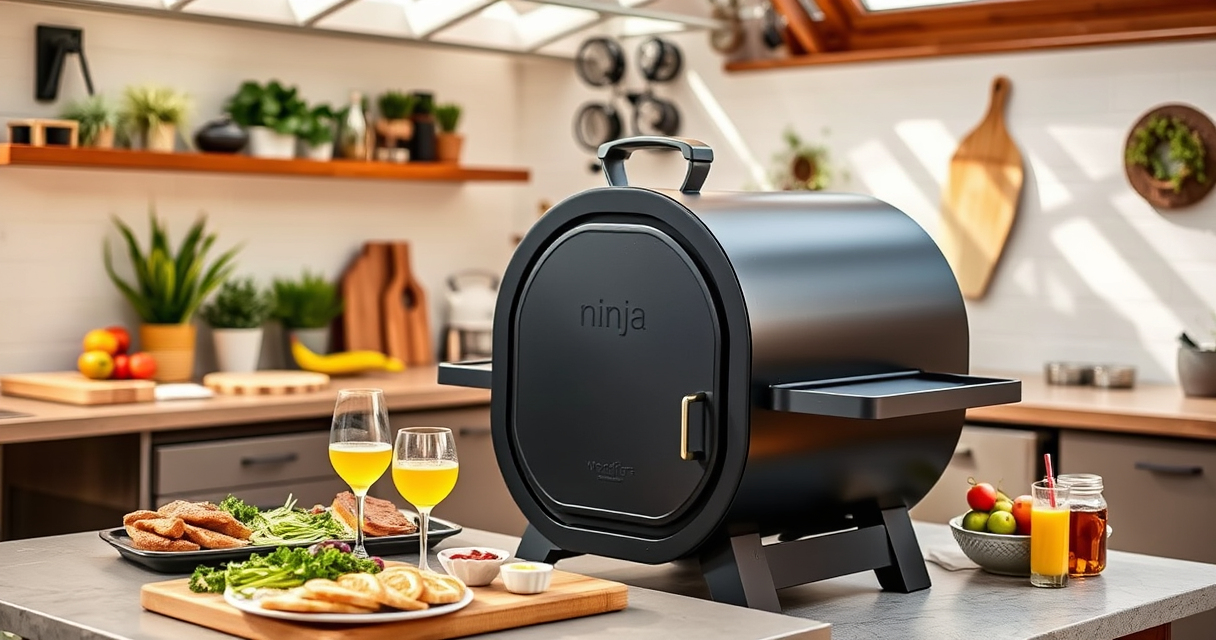 Master Summer BBQ with Ninja Outdoor Woodfire Pro XL Grill & Smoker