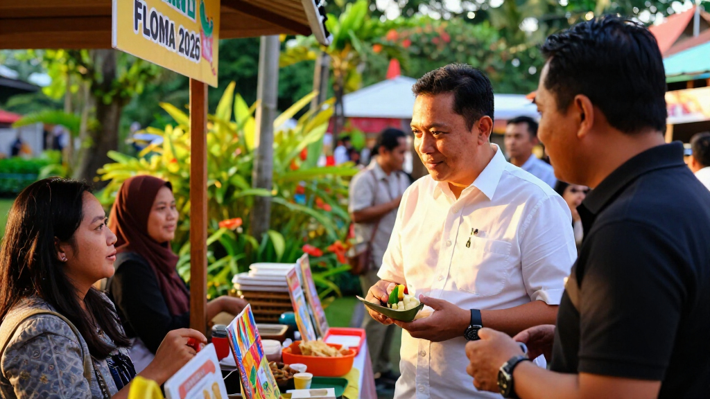 Gubernur DKI Jakarta Pramono Kunjungi Stand Jakbar Di Flona 2026 - Kota Administrasi Jakarta Barat