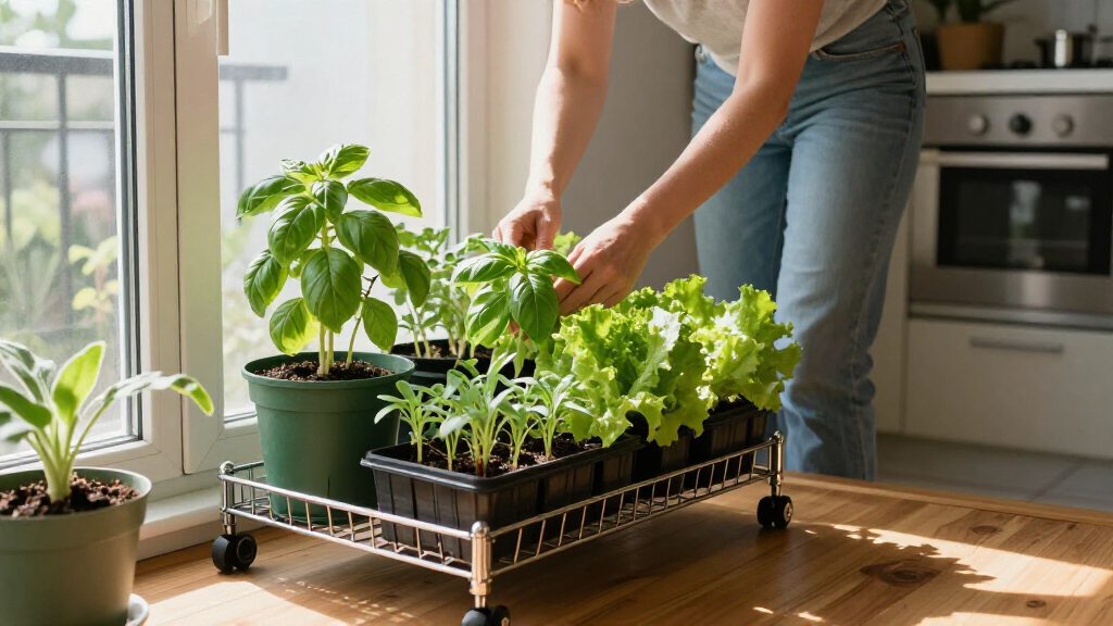 I've Been Struggling To Find Space To Grow Vegetables Indoors, But Costco's Rolling Garden Bed Could Be The Answer – It's Even Self-Watering