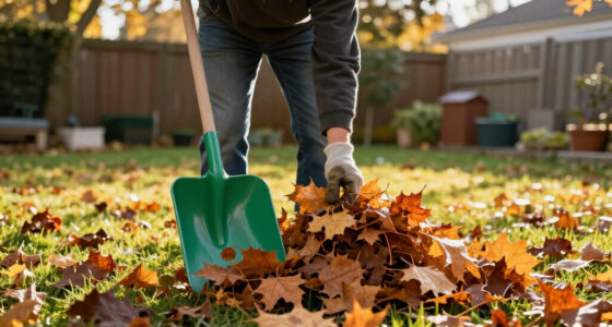 Raking Leaves Is My Least Favorite Fall Garden Job, But This Clever Scoop Clears A Whole Patio In Just A Few Swipes