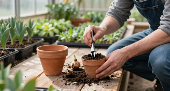 When Planting Bulbs In Pots I Could Never Be Without This Small Tool – It Even Makes Spring Seed Sowing Easier