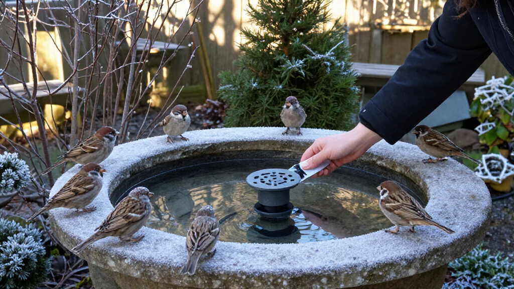 Wildlife Experts Say This Clever Gadget Will Stop Your Bird Bath From Freezing Over This Winter – It’s A Fuss-free Way To Support Birds In Cold Weather